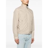 Paul & Shark Erkek Normal Kesim Dik Yaka Fermuarlı Uzun Kollu Bej Ceket 25412210-029 - 2XL