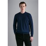 Paul & Shark Erkek Pamuklu Normal Kesim Rahat Mavi Kazak 13311331A-050 - 4XL