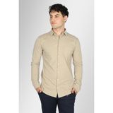 Paul & Shark Erkek Pamuklu Polo Yaka Kısa Kollu Günlük Kullanım Bej Gömlek 24411307-710
