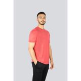 Paul & Shark Erkek Pamuklu Regular Fit Yuvarlak Yak Kısa Kollu Mercan T-Shirt 25411008-307 - Pembe