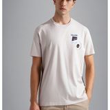 Paul & Shark Erkek Pamuklu Regular Fit Yuvarlak Yaka Bej T-Shirt 24411117-029 - 2XL