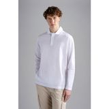 Paul & Shark Erkek Polo Yaka Düğme Kapamalı Kısa Kollu Beyaz Polo Yaka T-Shirt 24411219-010 - XL