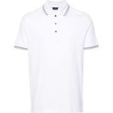 Paul & Shark Erkek Polo Yaka Düğme Kapamalı Kısa Kollu Beyaz Polo Yaka T-Shirt 24411250-010 - 2XL