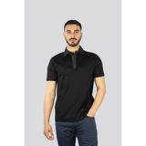 Paul & Shark Erkek Regular Fit %100 Pamuklu Kısa Kollu Siyah Polo Yaka T-Shirt 25411287-011