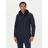 Paul & Shark Erkek Regular Fit Dik Yaka Fermuarlı Uzun Lacivert Mont 15312401-013