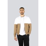 Paul & Shark Erkek Regular Fit Dik Yaka Uzun Kollu Beyaz-Bej Ceket 25411827-244 - M