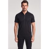 Paul & Shark Erkek Regular Fit Logo Detaylı Pamuklu Kısa Kollu Siyah Polo Yaka T-Shirt 26411271-011