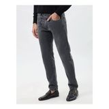 Paul & Shark Erkek Regular Fit Normal Bel Düz Paça Pamuklu Esnek Denim Gri Jeans 15314160-J08 - 48