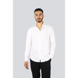 Paul & Shark Erkek Regular Fit Pamuklu Kesik Yaka Uzun Kollu Beyaz Gömlek 25413012CF-010 - 44