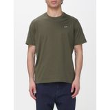 Paul & Shark Erkek Regular Fit Ribanalı Yakalı Metalik Logo Detaylı Pamuklu Kısa Kollu Haki T-Shirt 99311005-089 - 2XL