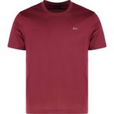 Paul & Shark Erkek Regular Fit Ribanalı Yakalı Metalik Logo Detaylı Pamuklu Kısa Kollu Kırmızı T-Shirt 99311005-142
