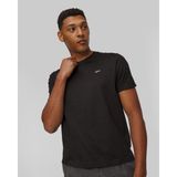 Paul & Shark Erkek Regular Fit Ribanalı Yakalı Metalik Logo Detaylı Pamuklu Kısa Kollu Siyah T-Shirt 99311005-011 - XL