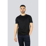 Paul & Shark Erkek Regular Fit Yuvarlak Yaka %100 Pamuklu Kısa Kollu Siyah T-Shirt 25411025-011 - 2XL