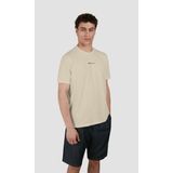 Paul & Shark Erkek Regular Fit Yuvarlak Yaka Ince %100 Pamuklu Kısa Kollu Bej T-Shirt 25411060-348 - 2XL