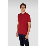 Paul & Shark Erkek Regular Fit Yuvarlak Yakalı %100 Pamuklu Logo Kabartmalı Kısa Kollu Kırmızı T-Shirt 15311634-636 - XL