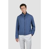 Paul & Shark Erkek Rüzgara Dayanıklı Su Geçirmez Hafif Kumaş Dik Yaka Ekstra Iç Cepli Uzun Kollu Mavi Ceket 25412602-635 - XL