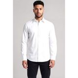 Paul & Shark Erkek Slim Fit Beli Logo Işlemeli Pamuklu Uzun Kollu Beyaz Gömlek 26413812-010 - 39