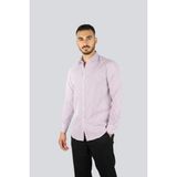 Paul & Shark Erkek Slim Fit Çizgi Desenli Pamuklu Uzun Kollu Mavi-Kırmızı Gömlek 25413060CF-V91 - 45