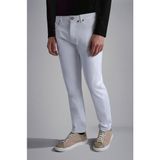 Paul & Shark Erkek Slim Fit Jean Pamuk Karışımlı 5 Cepli Beyaz Jeans 24414102-010 - 54