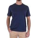 Paul & Shark Erkek T-Shirt, Yuvarlak Yaka, Kısa Kollu, Lacivert, M Beden
