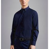 Paul & Shark Erkek Uzun Kol Slim Fit Gömlek Yaka Günlük Lacivert Gömlek C0P3031-130 - 45