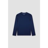 Paul & Shark Erkek Yuvarlak Yaka %100 Pamuklu Regular Fit Uzun Kollu Lacivert T-Shirt 25411016-013 - XL