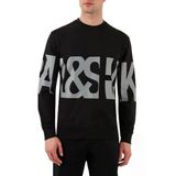 Paul & Shark Logo Baskılı Streç Pamuklu Regular Fit Bisiklet Yaka Sweat Erkek SWEAT 24411862 011