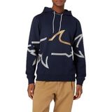 Paul & Shark Logo Baskılı Streç Pamuklu Regular Fit Kapüşonlu Sweat Erkek SWEAT 24411882 013