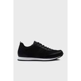 Paul & Shark Logolu Deri Sneaker Ayakkabı Erkek Ayakkabı 24418007 011 - Siyah