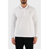 Paul & Shark Organik Pamuklu Regular Fit Düğmeli Polo Sweat Erkek Sweat 12311726 010 - 3XL - Beyaz