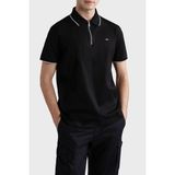 Paul & Shark Pamuklu Regular Fit Yarım Fermuarlı Polo Yaka T Shirt Erkek Polo Yaka T Shirt 24411319 011 - Siyah - XS