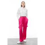 PAULMARK Kargo Cepli Saten Pantolon