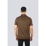 PAUL&SHARK Erkek Kısa Kol Polo Yaka Pamuklu Düğme Kapama Kahverengi Polo Yaka T-Shirt 15311716-199
