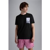 PAUL&SHARK Erkek Marka Logolu Pamuklu Normal Kalıp Günlük Haki T-Shirt -011 24411064