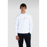 PAUL&SHARK Erkek Normal Kalıp Logo İşlemeli Uzun Kollu Pamuklu Beyaz Sweatshirt