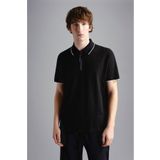 PAUL&SHARK Erkek Pamuklu Polo Yaka Kısa Kollu Günlük Kullanım Siyah Polo Yaka T-Shirt -011 24411334