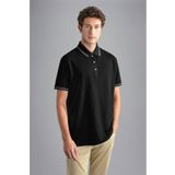 PAUL&SHARK Erkek Polo Yaka Düğme Kapamalı Kısa Kollu Siyah Polo Yaka T-Shirt -011 24411250