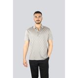 PAUL&SHARK Erkek Regular Fit %100 Organik Pamuklu Desenli Kısa Kollu Bej Polo Yaka T-Shirt -266 25411278
