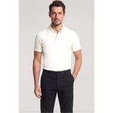 PAUL&SHARK Erkek Regular Fit %100 Pamuklu Logo Detaylı Kısa Kollu Beyaz Polo Yaka T-Shirt