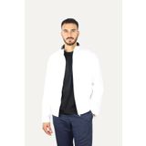 PAUL&SHARK Erkek Regular Fit Dik Yaka Fermuar Kapamalı Sırtı Yüzgeç Detaylı Beyaz Ceket -010 25412656