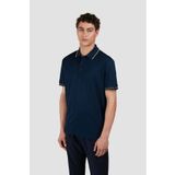 PAUL&SHARK Erkek Regular Fit İnce Pike Pamuklu Kısa Kollu Mavi-Gold Polo Yaka T-Shirt -13E 25411236