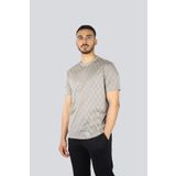 PAUL&SHARK Erkek Regular Fit Kare Desenli Yuvarlak Yakalı Kısa Kollu Bej T-Shirt -266 25411038