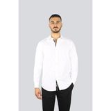 PAUL&SHARK Erkek Regular Fit Kolunda Logo Baskı Desenli Uzun Kollu Beyaz Gömlek -010 25413505