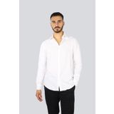 PAUL&SHARK Erkek Regular Fit Pamuklu Kesik Yaka Uzun Kollu Beyaz Gömlek -010 25413012CF