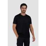 PAUL&SHARK Erkek Regular Fit Yuvarlak Yaka %100 Pamuklu Kısa Kollu Siyah T-Shirt -011 25411025