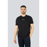 PAUL&SHARK Erkek Regular Fit Yuvarlak Yaka İnce %100 Pamuklu Kısa Kollu Siyah T-Shirt -011 25411060