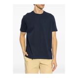 PAUL&SHARK Erkek Regular Fit Yuvarlak Yaka Marka Logo İşlemeli %100 Pamuklu Kısa Kollu Lacivert T-Shirt