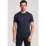 PAUL&SHARK Erkek Regular Fit Yuvarlak Yakalı Pamuklu Logo İşlemeli Kısa Kollu Lacivert T-Shirt