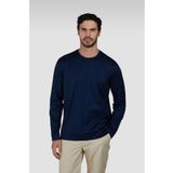 PAUL&SHARK Erkek Yuvarlak Yaka %100 Pamuklu Regular Fit Uzun Kollu Lacivert T-Shirt -013 25411016