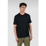 PAUL&SHARK Erkek Yuvarlak Yaka Normal Kalıp %100 Pamuk Kısa Kollu Siyah T-Shirt 25411006-011